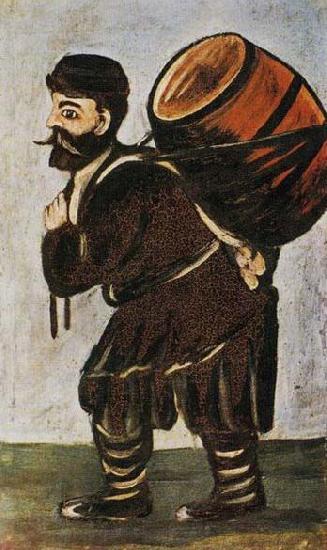 Niko Pirosmanashvili Porter with a Wineskin oil painting image